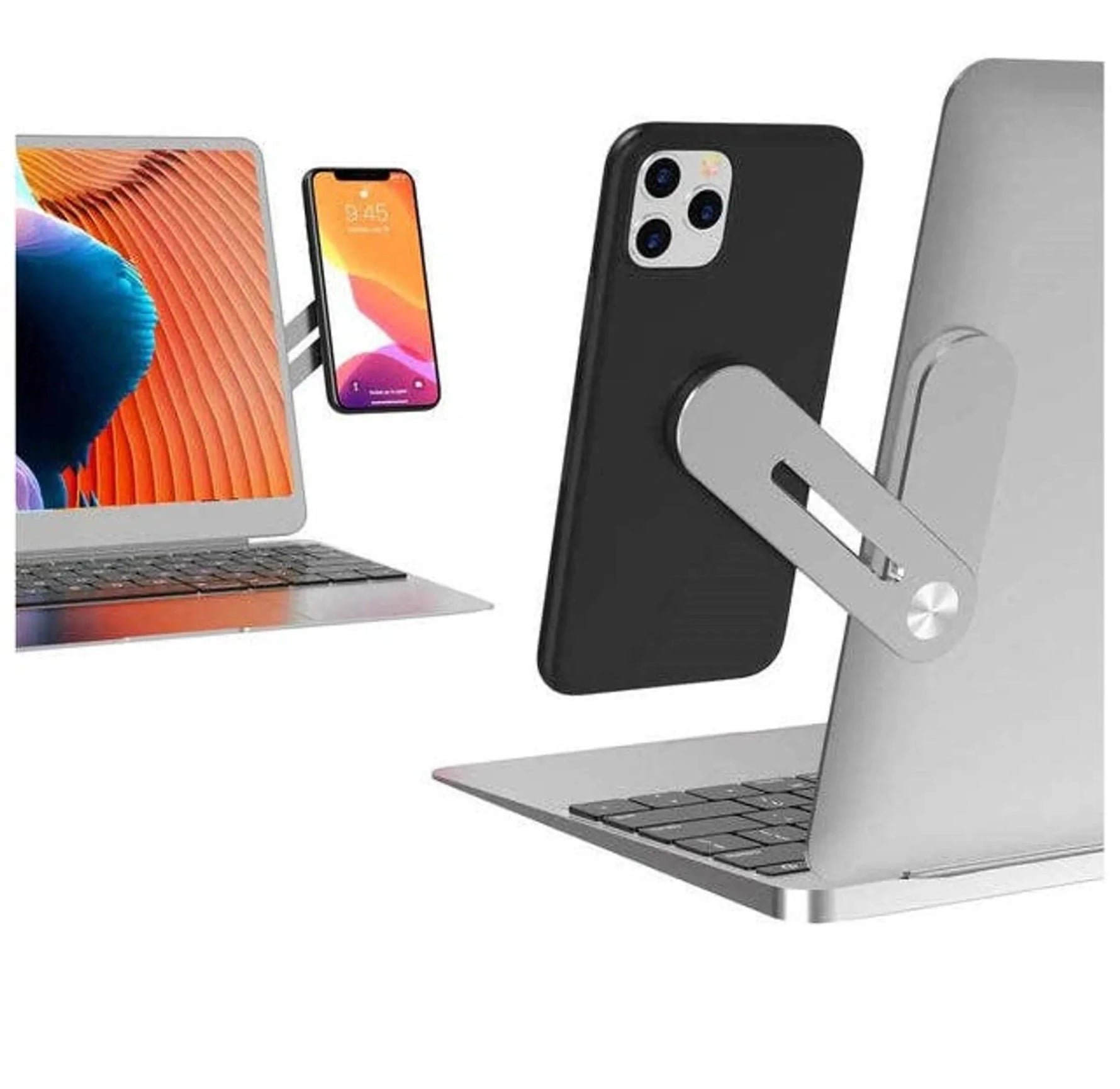 Magnetic Smartphone Side Mount for Laptops and Desktop Monitors-AMAZON FACTORY