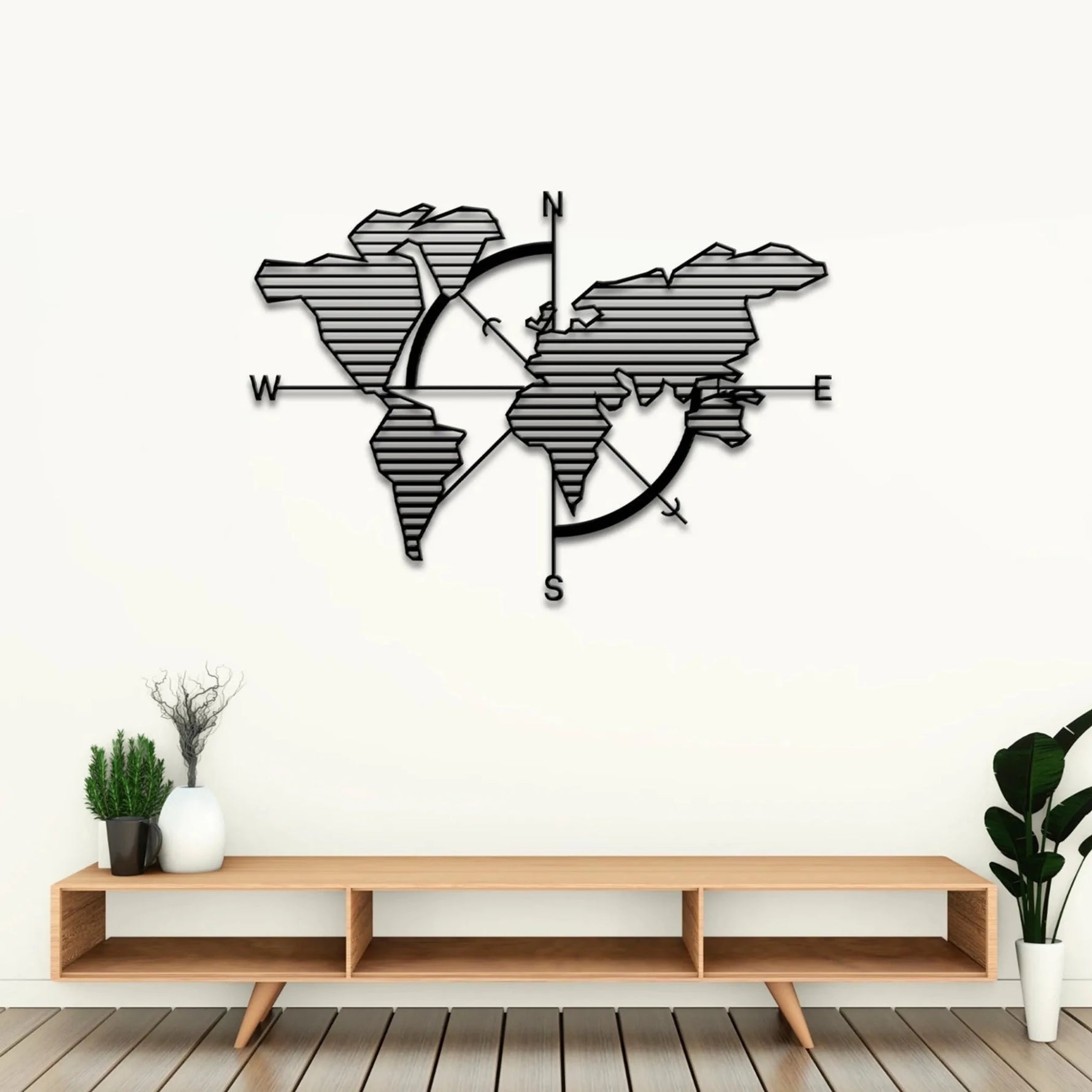 Map of Life Metal Wall Art-AMAZON FACTORY