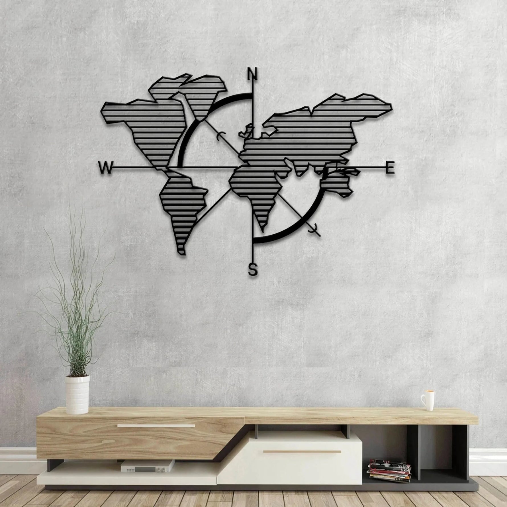 Map of Life Metal Wall Art-AMAZON FACTORY