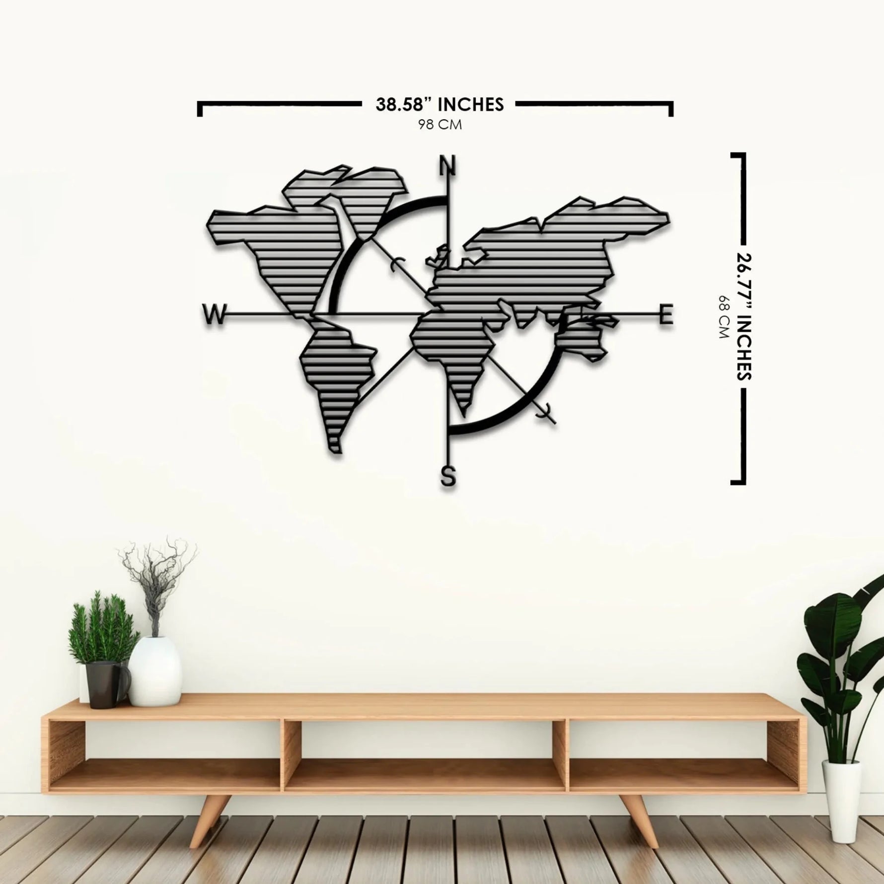 Map of Life Metal Wall Art-AMAZON FACTORY