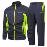 Men's Autumn Athletic Tracksuits Sweatsuits for Men Sets Long Sleeve Sports Suits 2 Piece Casual Jogging Running Jacket + Pants-AMAZON FACTORY