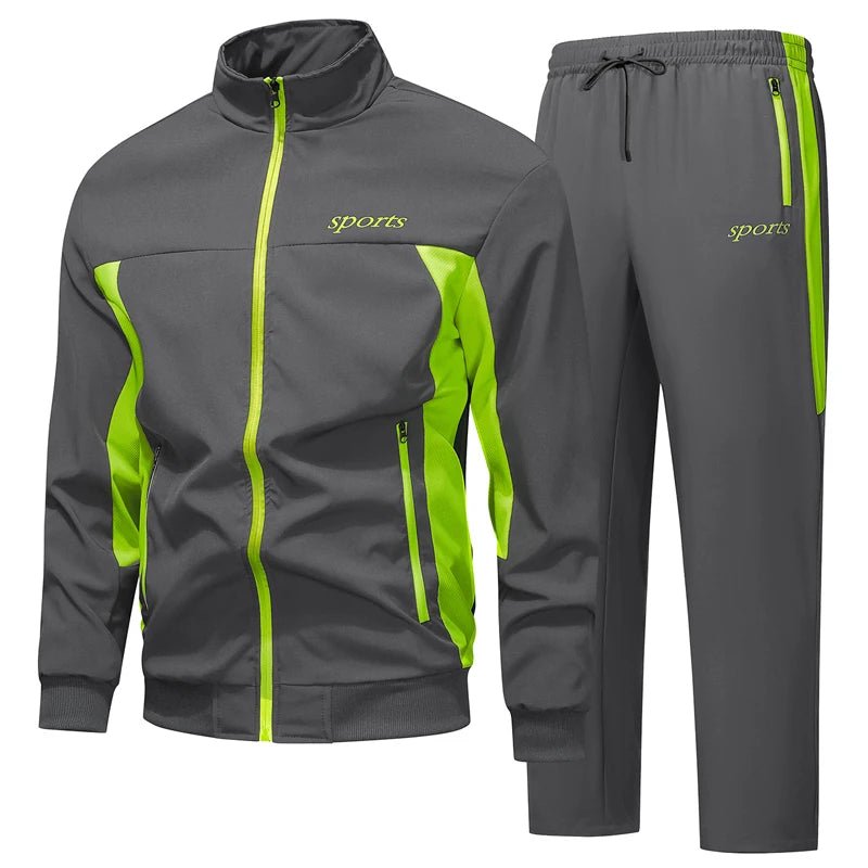 Men's Autumn Athletic Tracksuits Sweatsuits for Men Sets Long Sleeve Sports Suits 2 Piece Casual Jogging Running Jacket + Pants-AMAZON FACTORY