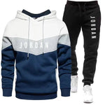 Men's Spring Sports Fitness Comfortable and Fashionable Streetwear Style: Two-piece Long-sleeved Sports Shirt, Hooded Sports Shi-AMAZON FACTORY