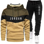 Men's Spring Sports Fitness Comfortable and Fashionable Streetwear Style: Two-piece Long-sleeved Sports Shirt, Hooded Sports Shi-AMAZON FACTORY
