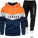 Men's Spring Sports Fitness Comfortable and Fashionable Streetwear Style: Two-piece Long-sleeved Sports Shirt, Hooded Sports Shi-AMAZON FACTORY