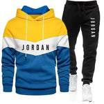 Men's Spring Sports Fitness Comfortable and Fashionable Streetwear Style: Two-piece Long-sleeved Sports Shirt, Hooded Sports Shi-AMAZON FACTORY