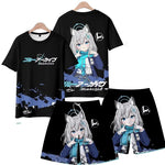 Men's Suits Anime Blue Archive Takanashi Hoshino 3D Print T-Shirts Shorts 2 - Piece Sets Tracksuits Oversized Outfits Man Clothing - AMAZON FACTORY