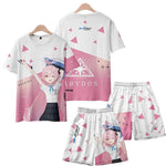 Men's Suits Anime Blue Archive Takanashi Hoshino 3D Print T-Shirts Shorts 2 - Piece Sets Tracksuits Oversized Outfits Man Clothing - AMAZON FACTORY
