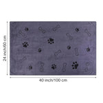 Microfiber Pet Towel 60x100cm Quick-Drying Cat Dog Convenient Cleaning Towel Highly Absorbent Pet Bath Towel Dog Accessories-AMAZON FACTORY