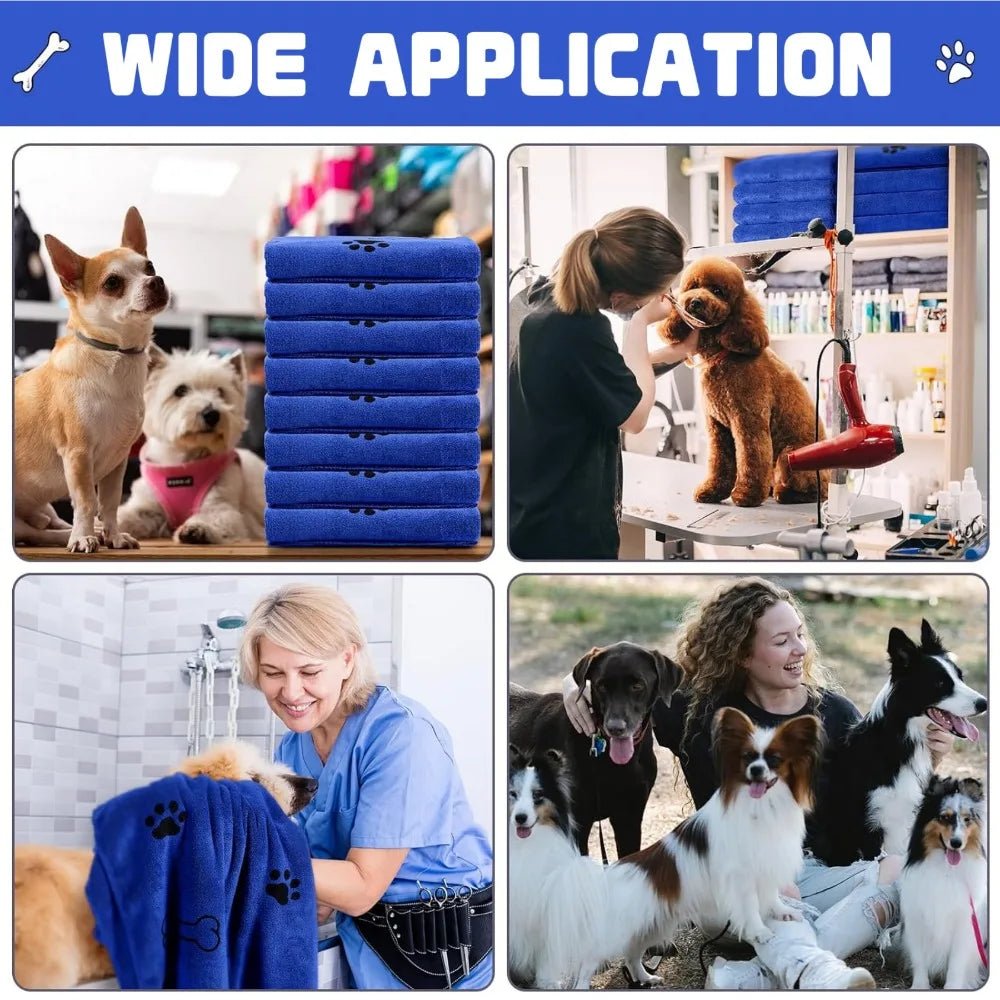 Microfiber Pet Towel 60x100cm Quick-Drying Cat Dog Convenient Cleaning Towel Highly Absorbent Pet Bath Towel Dog Accessories-AMAZON FACTORY