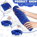Microfiber Pet Towel 60x100cm Quick-Drying Cat Dog Convenient Cleaning Towel Highly Absorbent Pet Bath Towel Dog Accessories-AMAZON FACTORY
