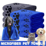 Microfiber Pet Towel 60x100cm Quick-Drying Cat Dog Convenient Cleaning Towel Highly Absorbent Pet Bath Towel Dog Accessories-AMAZON FACTORY