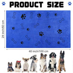 Microfiber Pet Towel 60x100cm Quick-Drying Cat Dog Convenient Cleaning Towel Highly Absorbent Pet Bath Towel Dog Accessories-AMAZON FACTORY