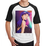 Misato T Shirt Cotton Men DIY Print Cool Tee Anime Manga Girl Woman Misato Katsuragi Club Clubbing Lights Sad - AMAZON FACTORY