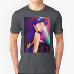 Misato T Shirt Cotton Men DIY Print Cool Tee Anime Manga Girl Woman Misato Katsuragi Club Clubbing Lights Sad - AMAZON FACTORY
