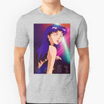 Misato T Shirt Cotton Men DIY Print Cool Tee Anime Manga Girl Woman Misato Katsuragi Club Clubbing Lights Sad - AMAZON FACTORY