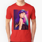 Misato T Shirt Cotton Men DIY Print Cool Tee Anime Manga Girl Woman Misato Katsuragi Club Clubbing Lights Sad - AMAZON FACTORY