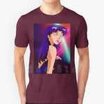 Misato T Shirt Cotton Men DIY Print Cool Tee Anime Manga Girl Woman Misato Katsuragi Club Clubbing Lights Sad - AMAZON FACTORY