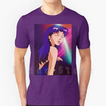 Misato T Shirt Cotton Men DIY Print Cool Tee Anime Manga Girl Woman Misato Katsuragi Club Clubbing Lights Sad - AMAZON FACTORY