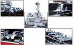 Model Bricks Aircraft Carrier 1:450 Scale Building Brick Kit (1728 pcs)-AMAZON FACTORY