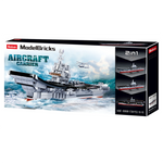 Model Bricks Aircraft Carrier 1:450 Scale Building Brick Kit (1728 pcs)-AMAZON FACTORY