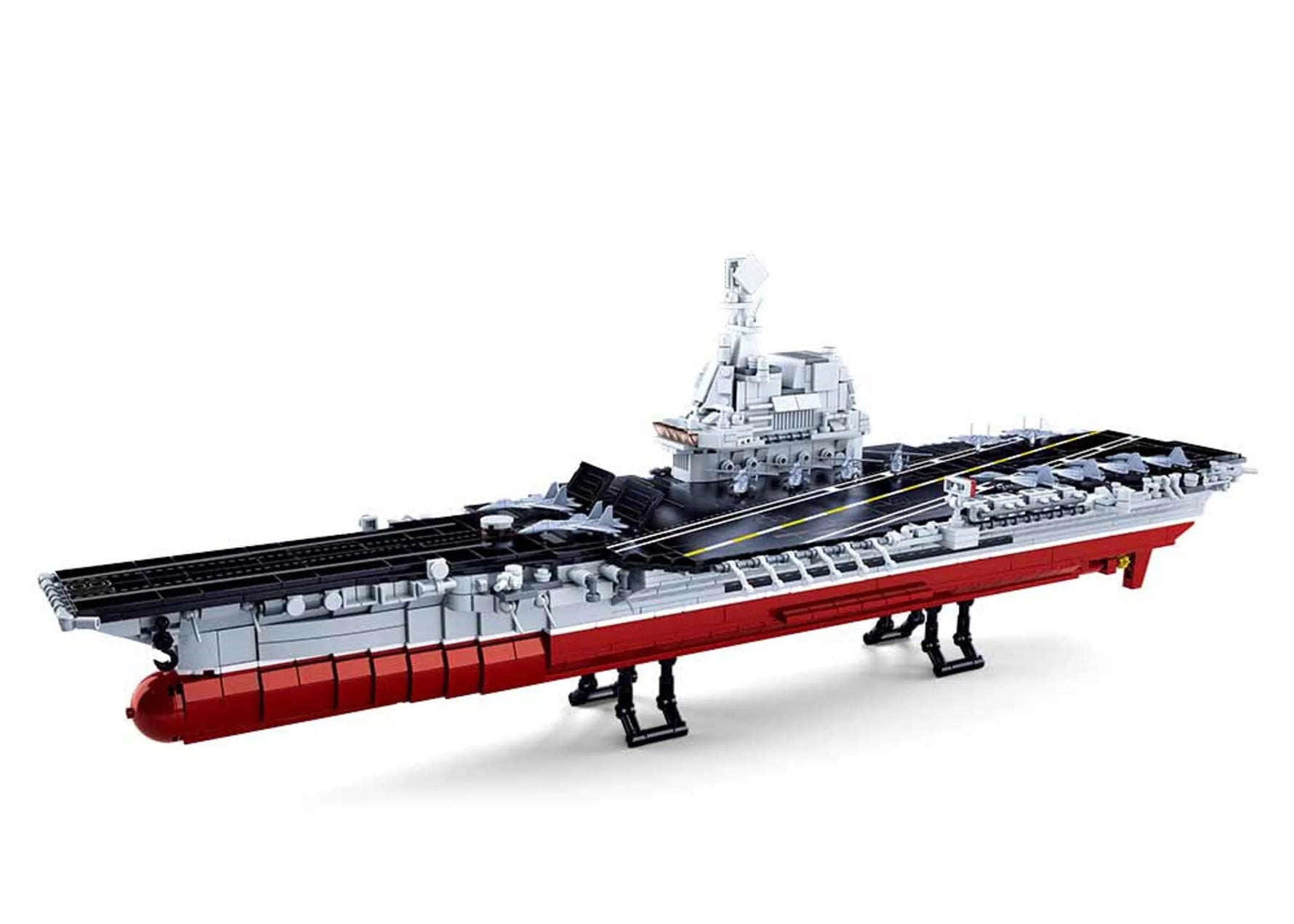 Model Bricks Aircraft Carrier 1:450 Scale Building Brick Kit (1728 pcs)-AMAZON FACTORY