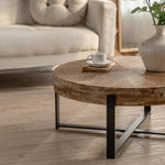 Modern Retro Splicing Round Coffee Table - AMAZON FACTORY