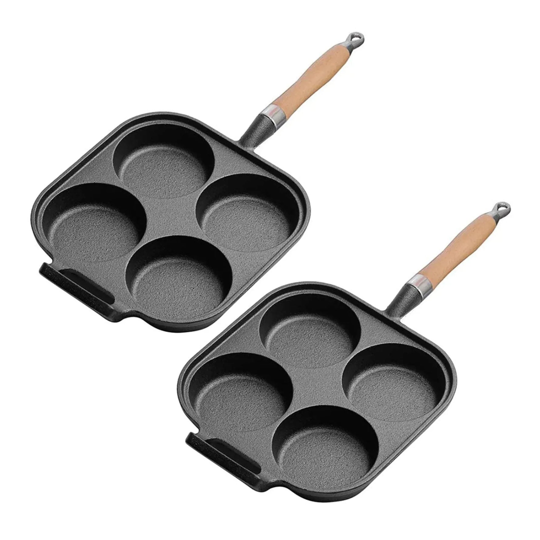 Mold Cast Iron Breakfast Fried Egg Pancake Omelette Fry Pan-AMAZON FACTORY