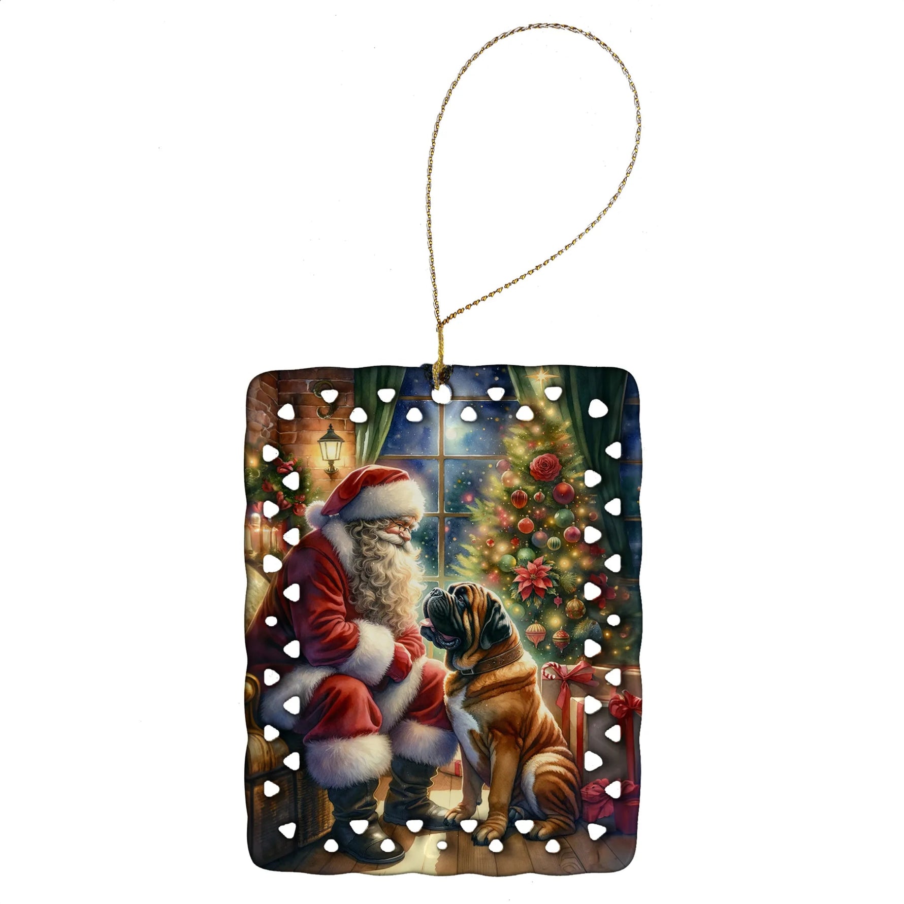 Moments with Santa Porcelain Ornament - AMAZON FACTORY