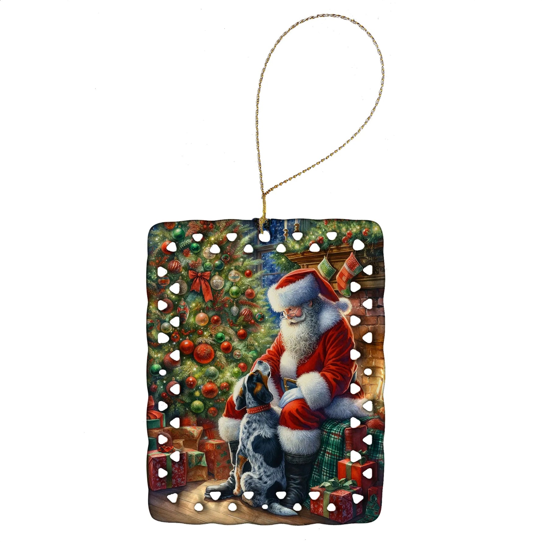 Moments with Santa Porcelain Ornament - AMAZON FACTORY