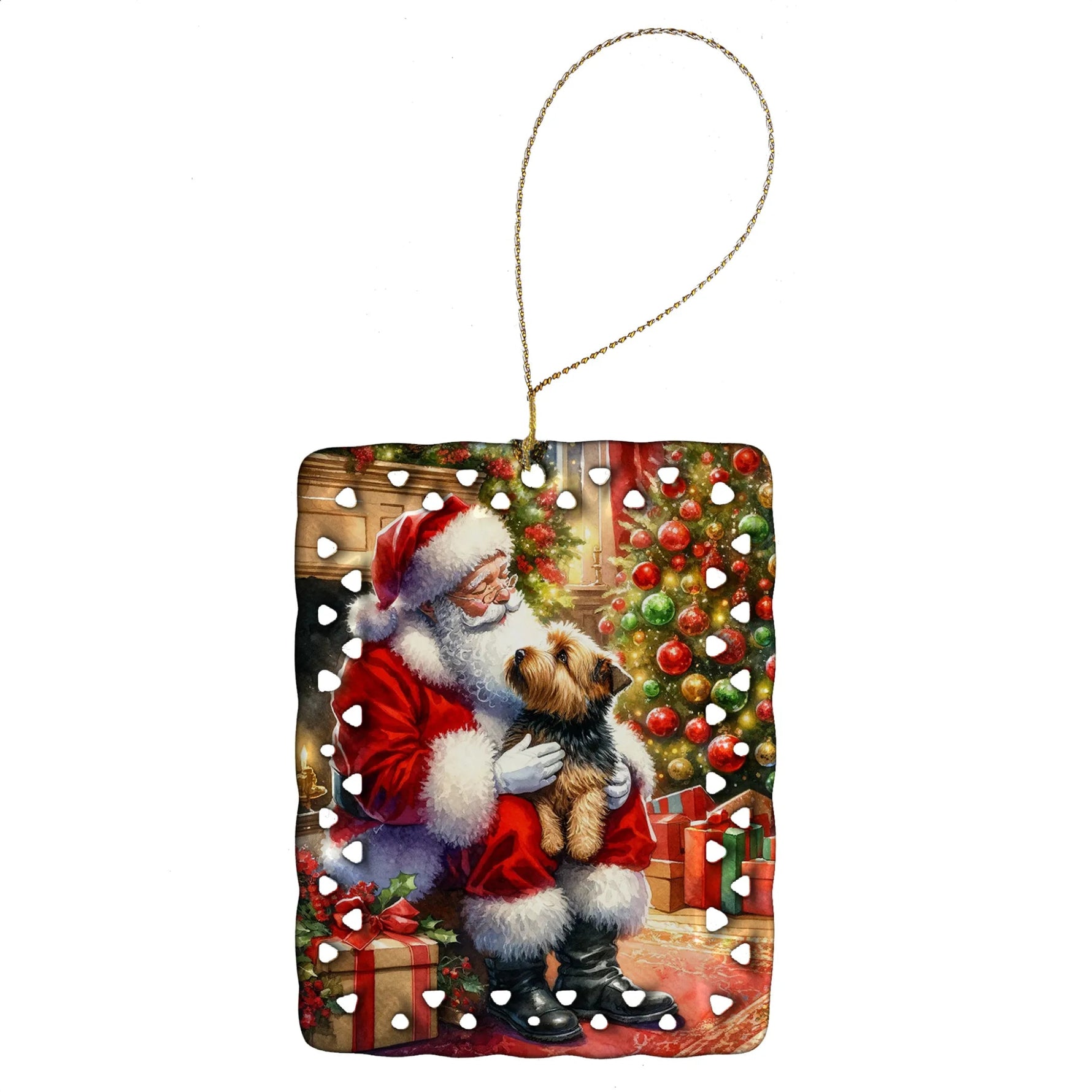 Moments with Santa Porcelain Ornament - AMAZON FACTORY