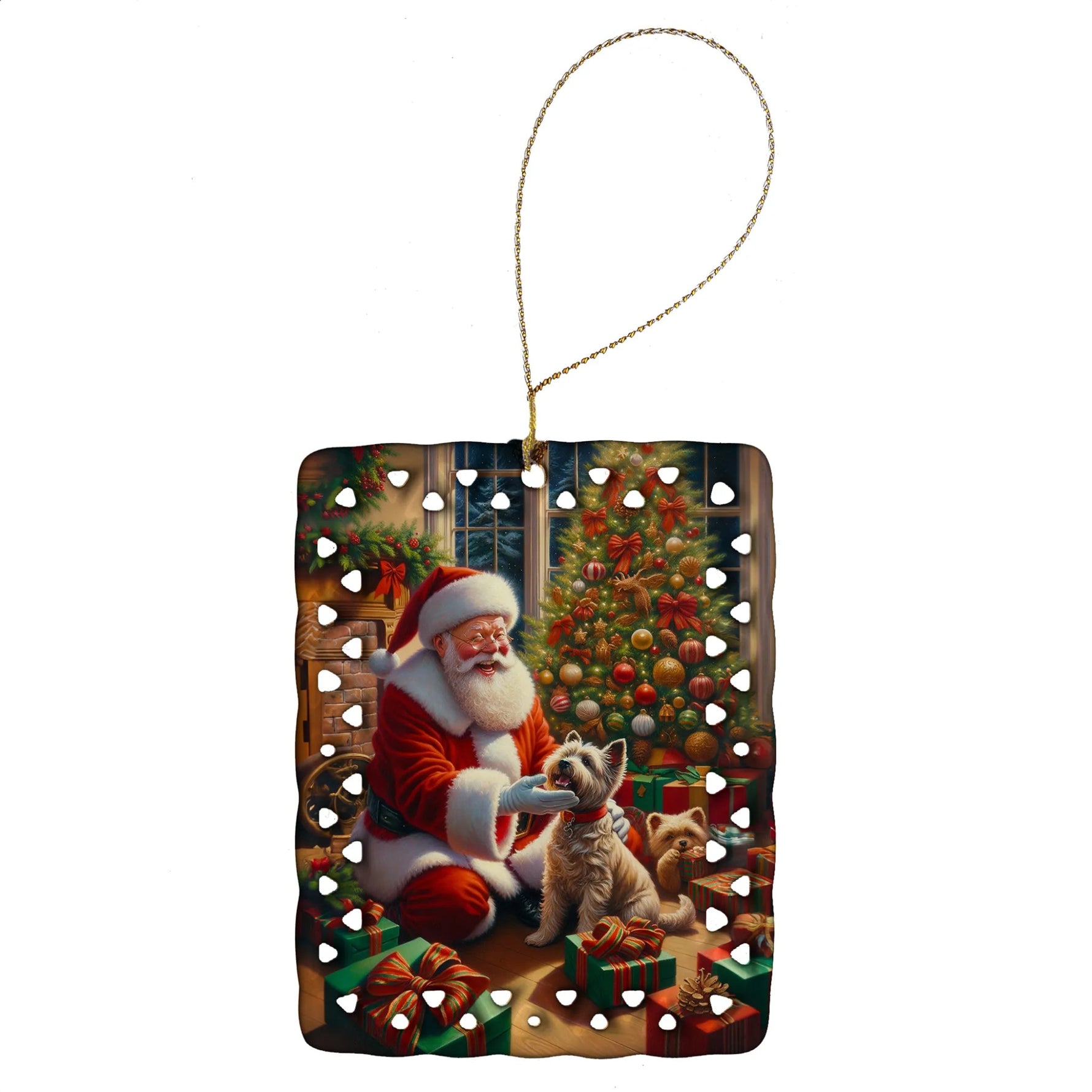 Moments with Santa Porcelain Ornament - AMAZON FACTORY