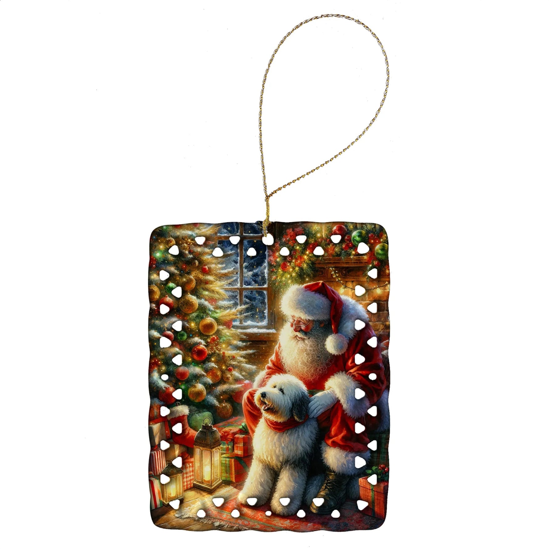 Moments with Santa Porcelain Ornament - AMAZON FACTORY