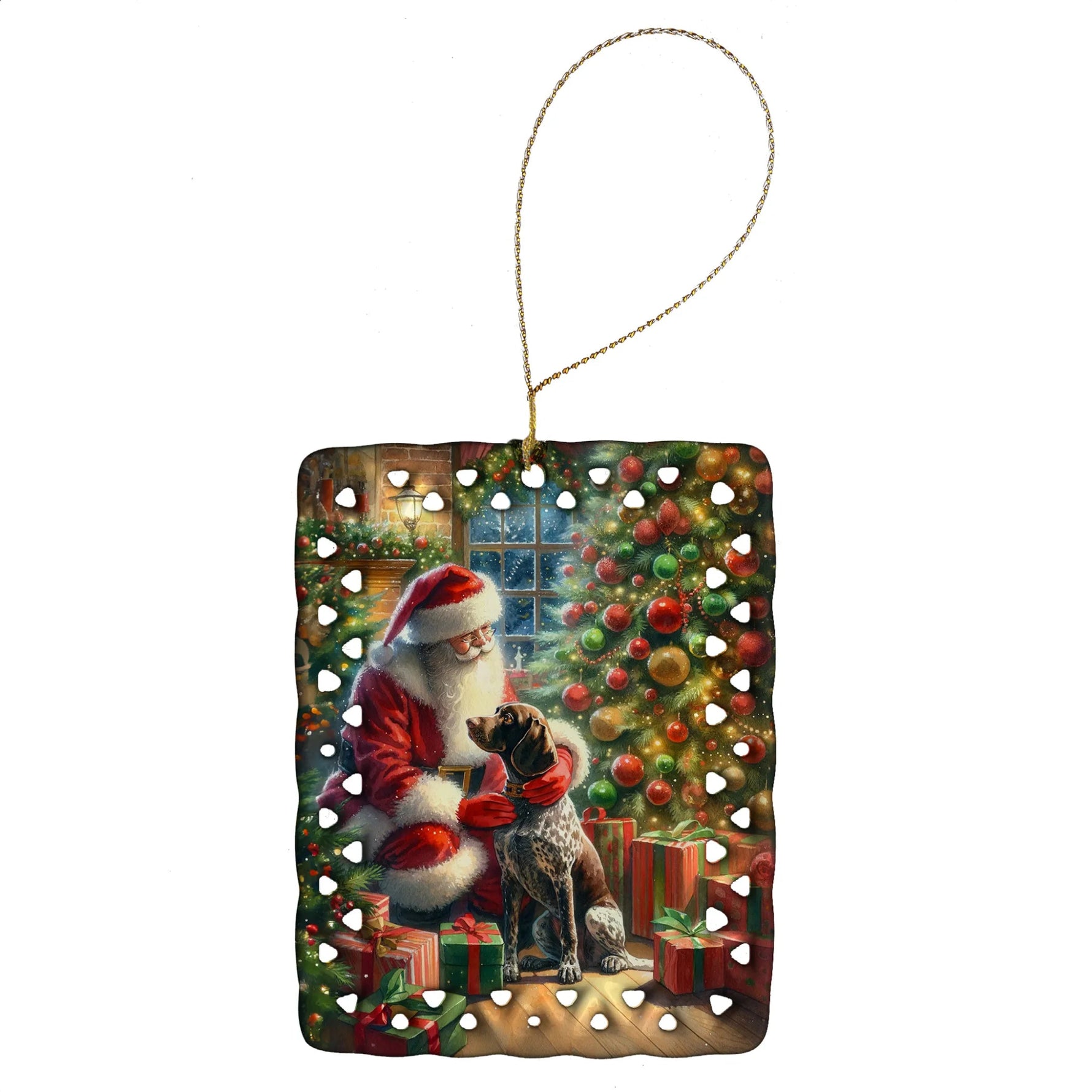 Moments with Santa Porcelain Ornament - AMAZON FACTORY