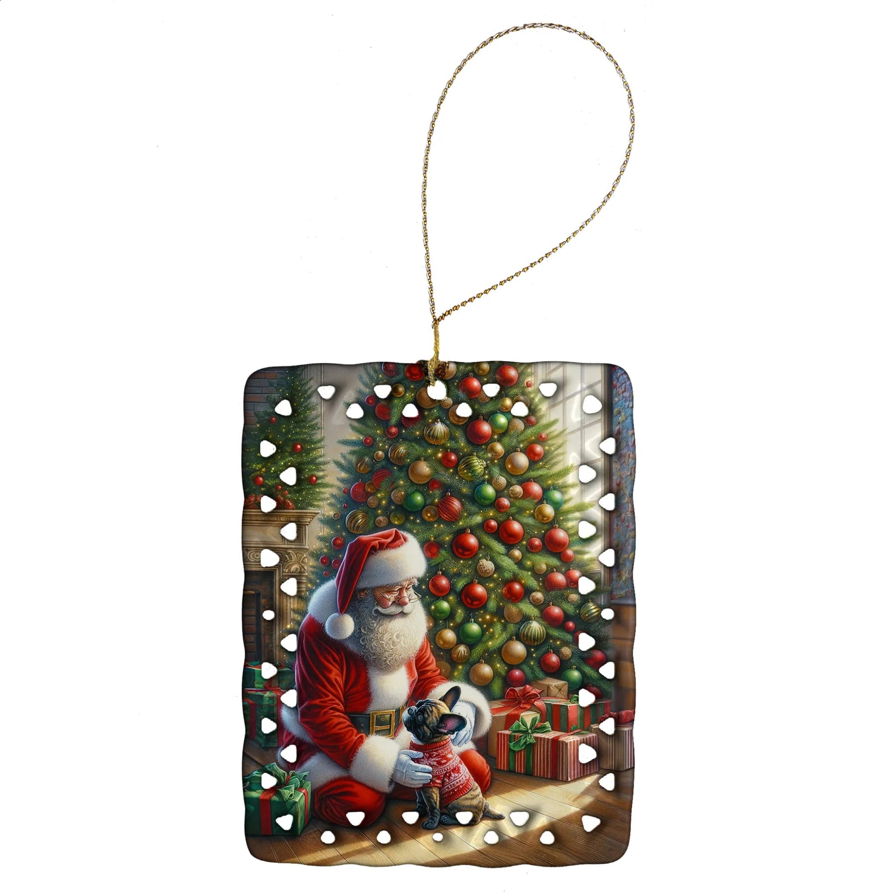 Moments with Santa Porcelain Ornament - AMAZON FACTORY