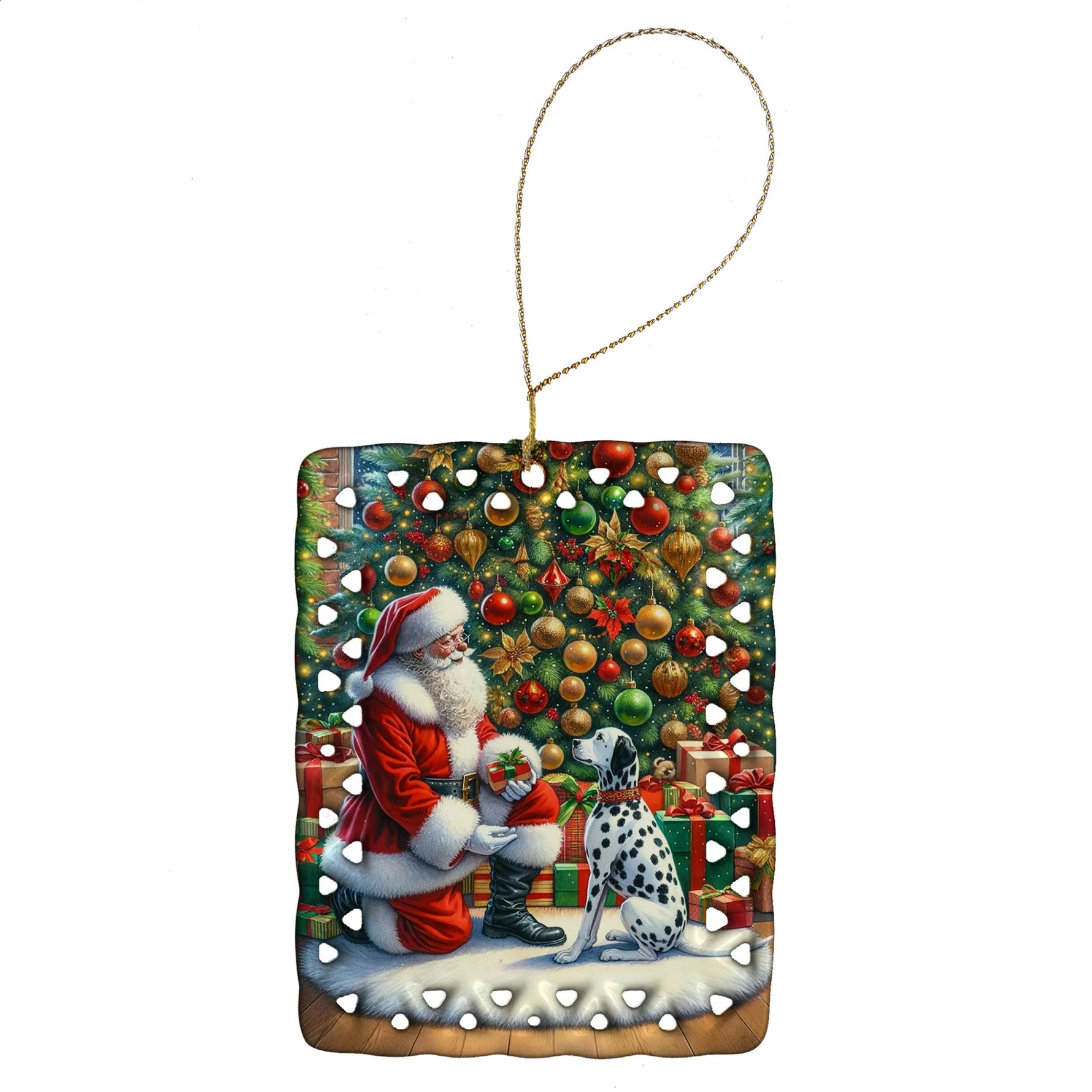 Moments with Santa Porcelain Ornament - AMAZON FACTORY