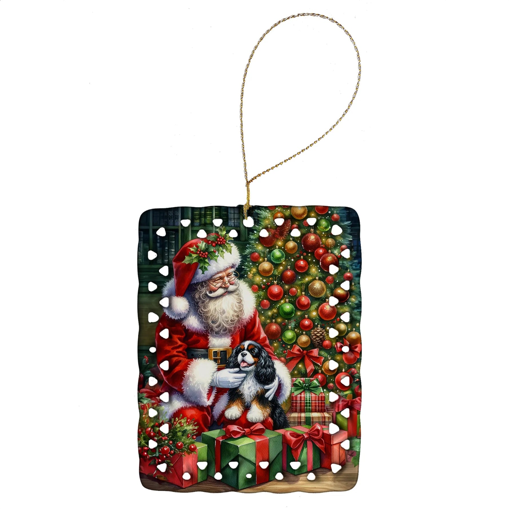 Moments with Santa Porcelain Ornament - AMAZON FACTORY