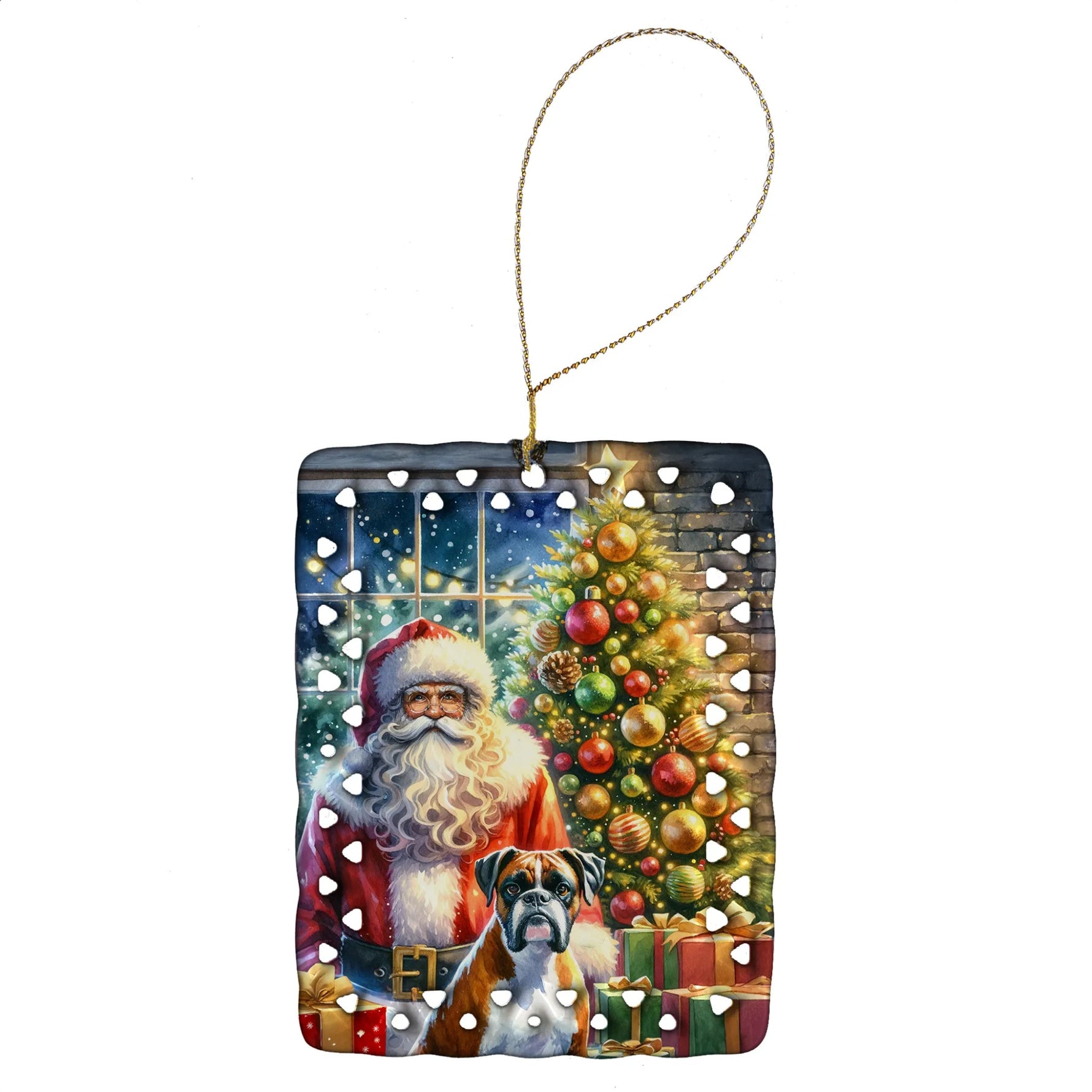 Moments with Santa Porcelain Ornament - AMAZON FACTORY