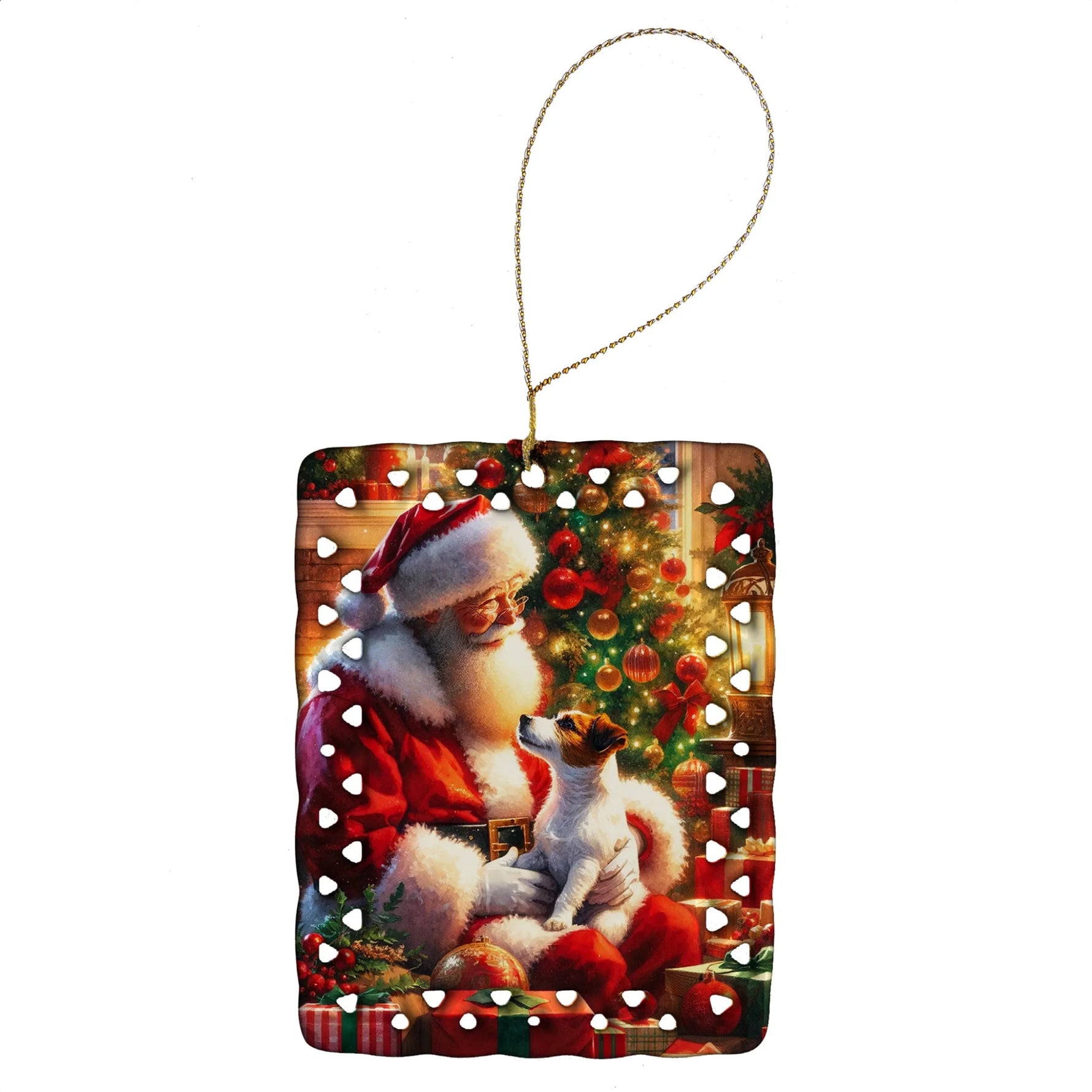 Moments with Santa Porcelain Ornament - AMAZON FACTORY