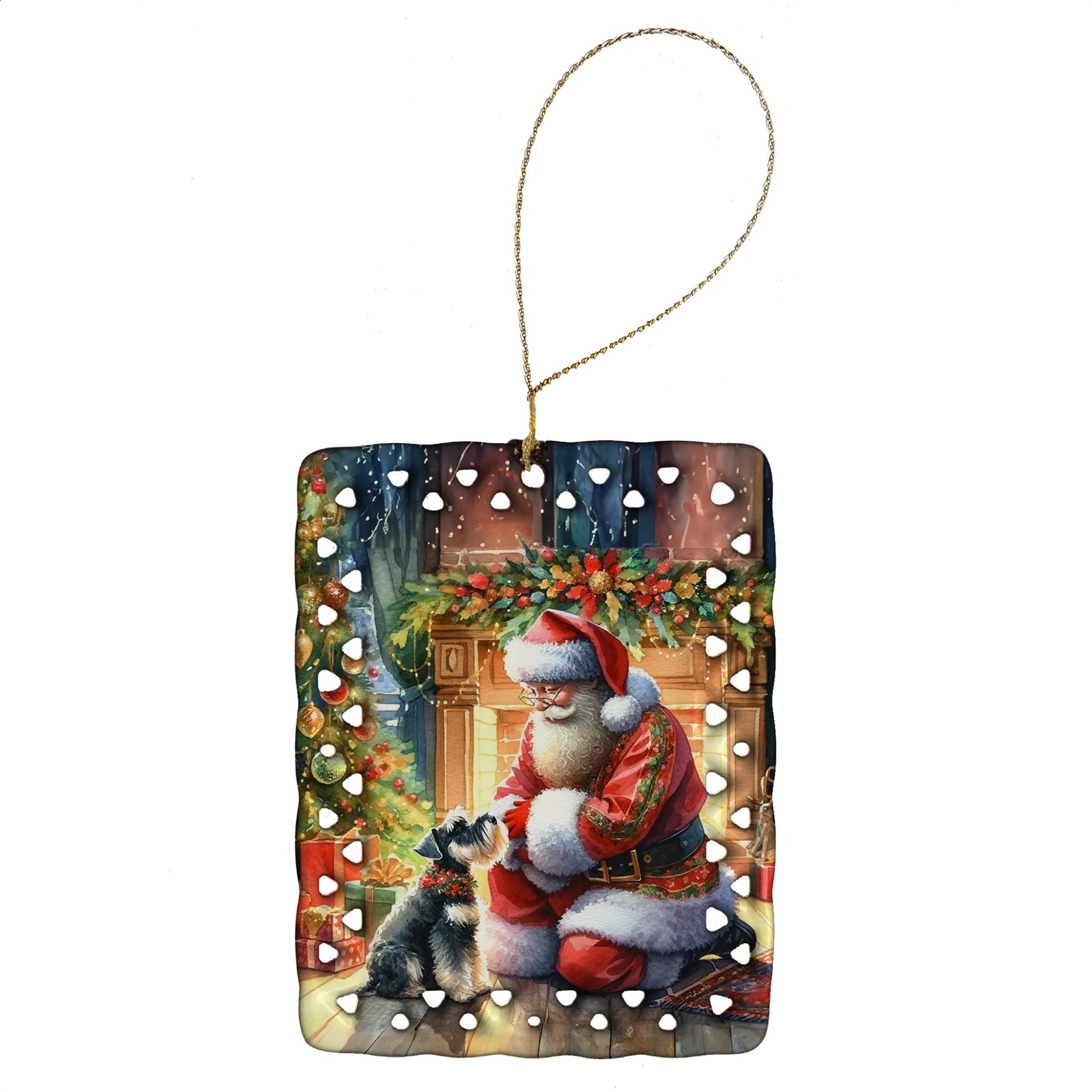 Moments with Santa Porcelain Ornament - AMAZON FACTORY