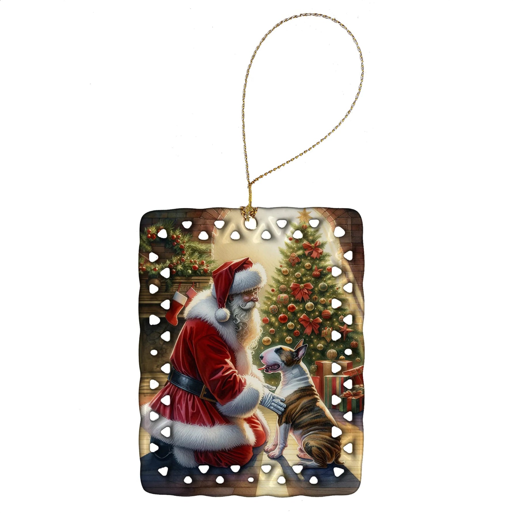 Moments with Santa Porcelain Ornament - AMAZON FACTORY