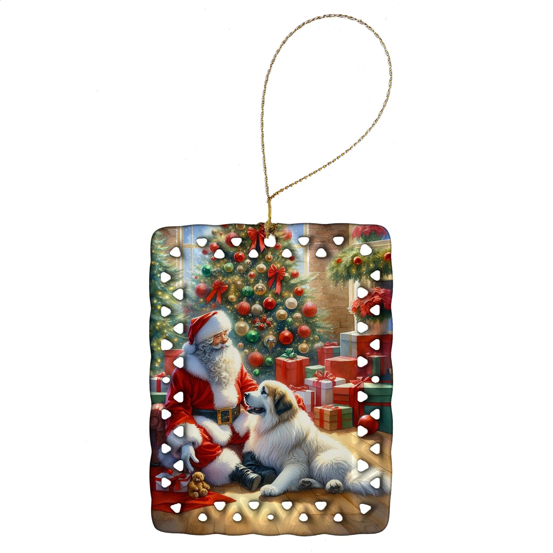 Moments with Santa Porcelain Ornament - AMAZON FACTORY