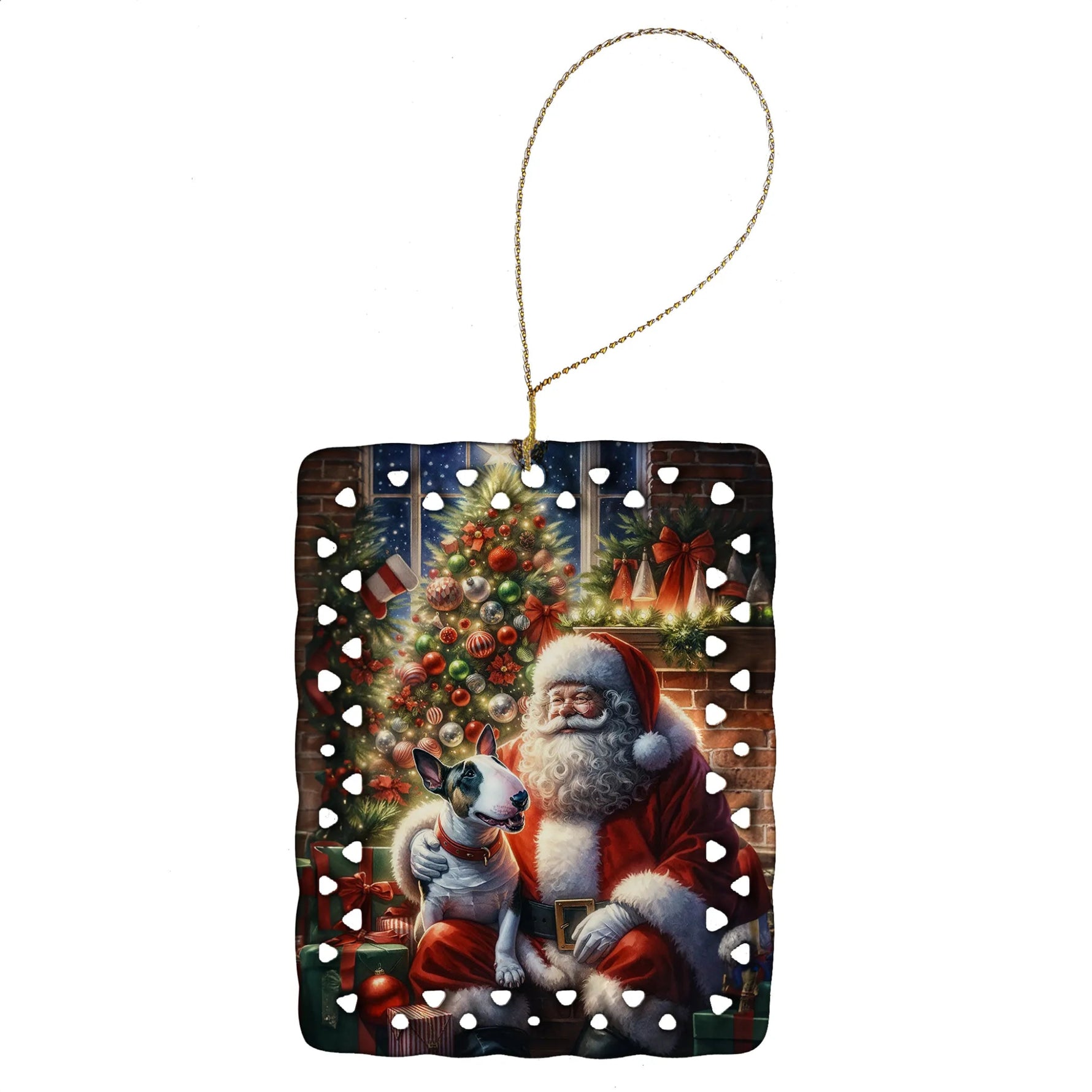 Moments with Santa Porcelain Ornament - AMAZON FACTORY