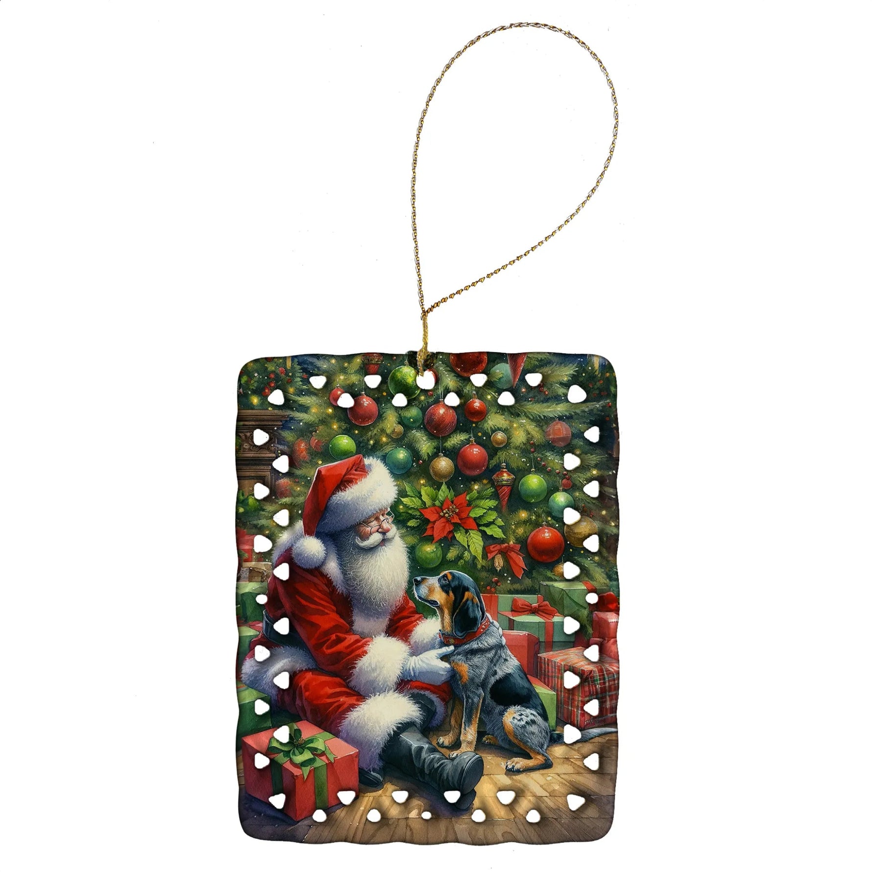 Moments with Santa Porcelain Ornament - AMAZON FACTORY