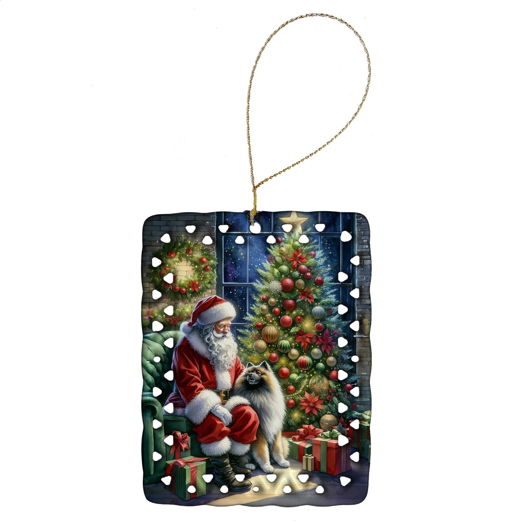 Moments with Santa Porcelain Ornament - AMAZON FACTORY