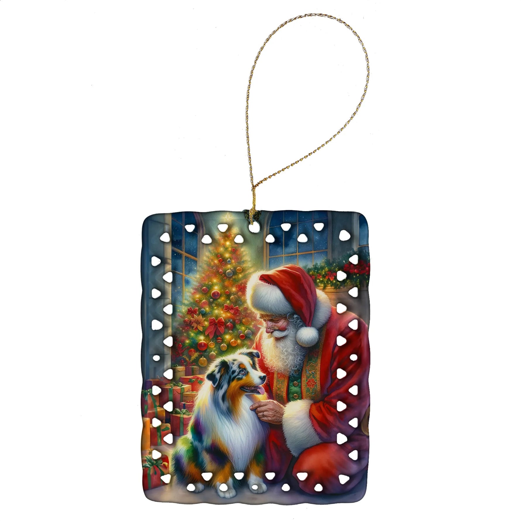 Moments with Santa Porcelain Ornament - AMAZON FACTORY
