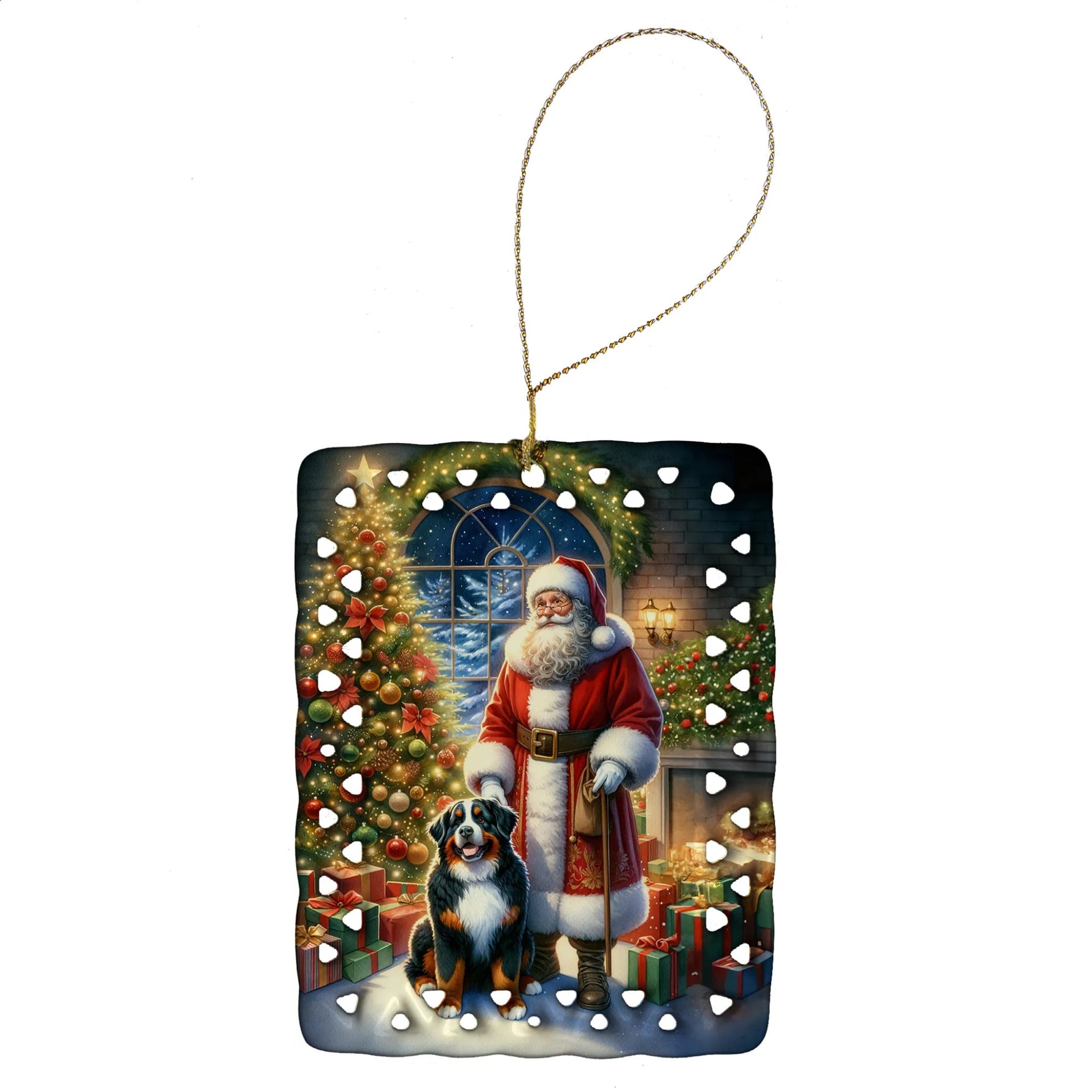 Moments with Santa Porcelain Ornament - AMAZON FACTORY