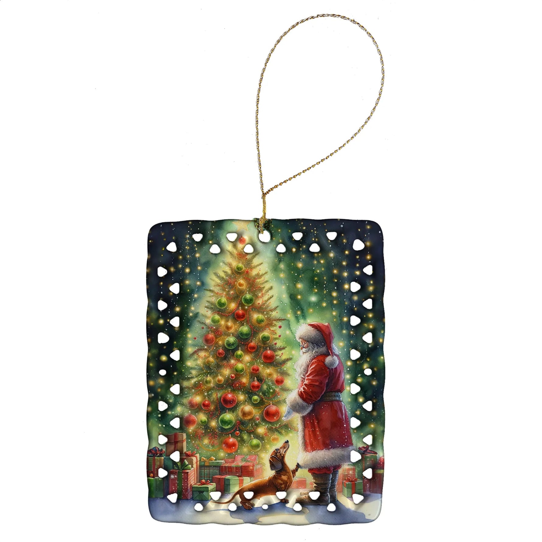 Moments with Santa Porcelain Ornament - AMAZON FACTORY