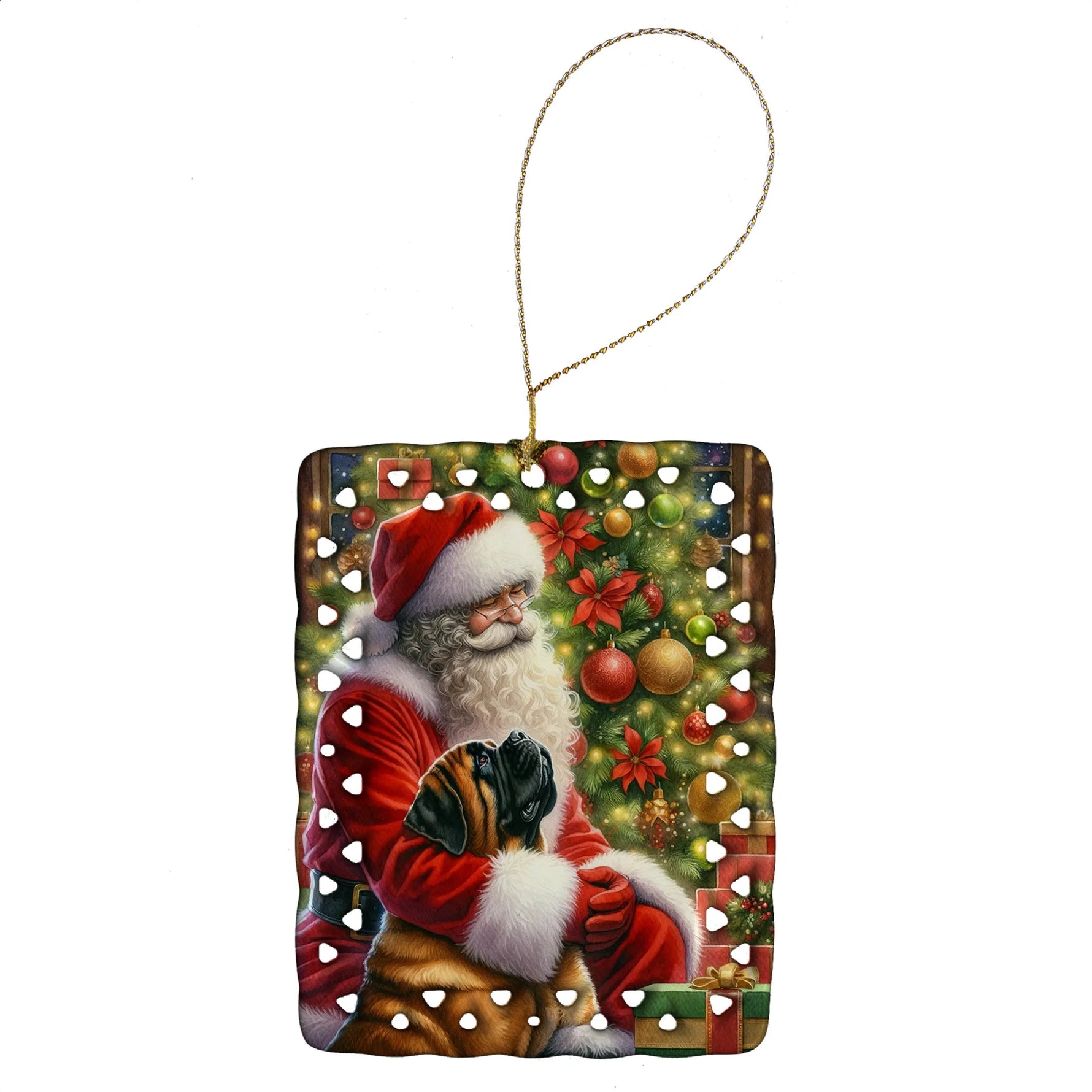 Moments with Santa Porcelain Ornament - AMAZON FACTORY