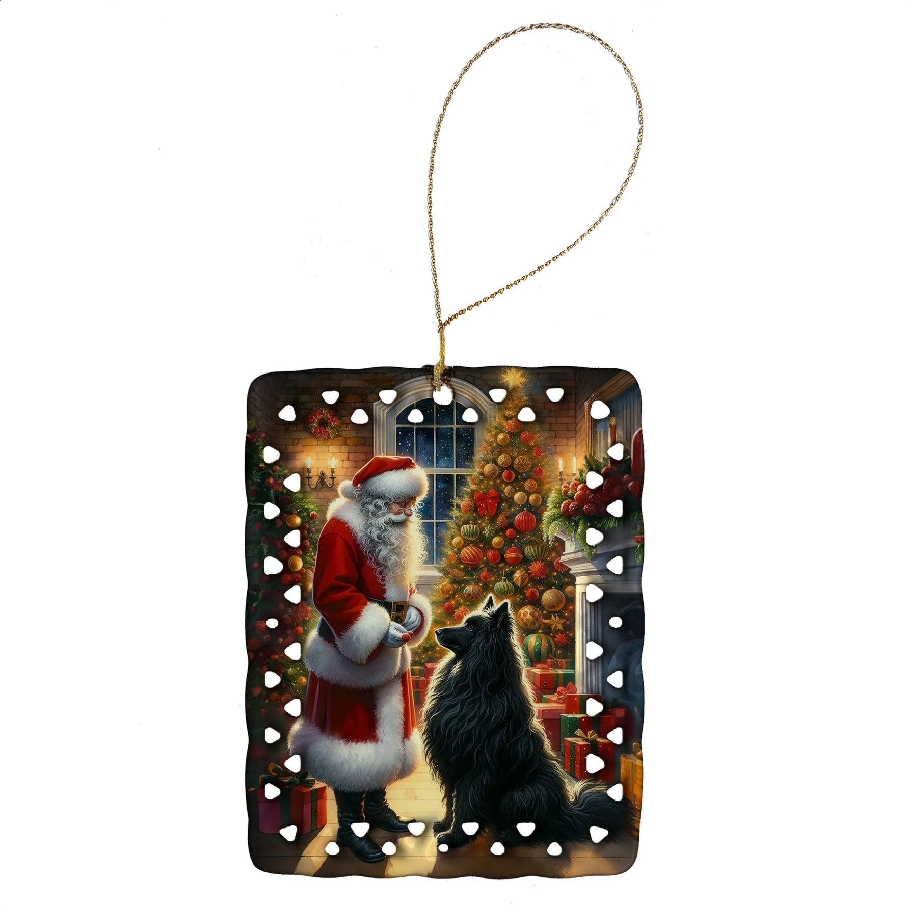 Moments with Santa Porcelain Ornament - AMAZON FACTORY